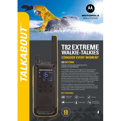 MOTOROLA T82 EXTREME GO BEYOND QUAD (Σετ των 4)